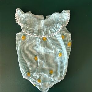 Iris & Ivy Blue and Yellow Ruffled Diaper Covers